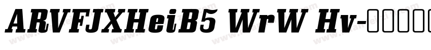 ARVFJXHeiB5 WrW Hv字体转换
